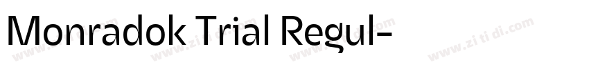 Monradok Trial Regul字体转换